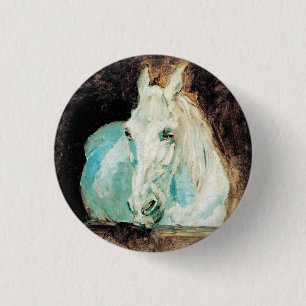 The White Horse Gazelle Henri de Toulouse-Lautrec 3 Cm Round Badge