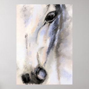 The White Horse - Original Painting  Poster