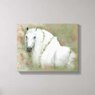 The White Horse - Wrapped Canvas