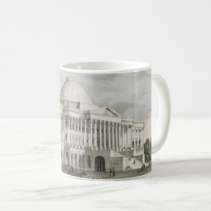 The White House, Capitol at Washington Lithograph Coffee Mug
