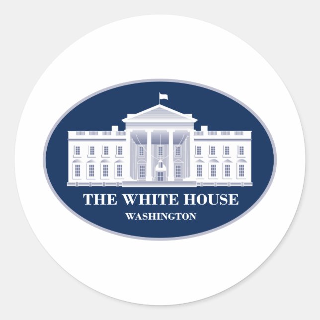 The White House Classic Round Sticker (Front)