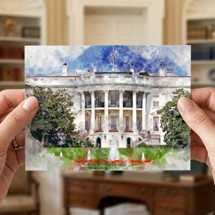 The White House in Washington DC – Southern Facade Postcard