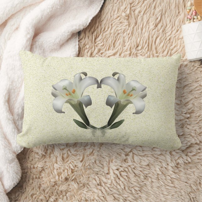 The White Lily - Lumbar Cushion (Blanket)