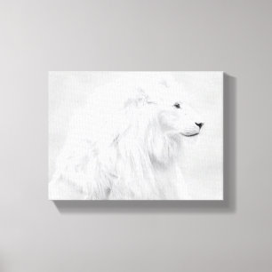 the white lion canvas print