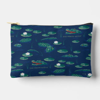The White Lotus Alligator Lagoon Pattern Accessory Pouch