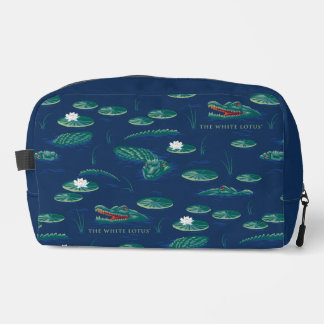 The White Lotus Alligator Lagoon Pattern Dopp Kit