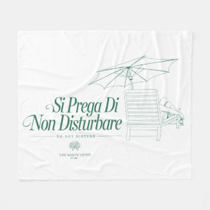 The White Lotus Do Not Disturb Fleece Blanket
