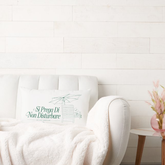 The White Lotus Do Not Disturb Lumbar Cushion (Couch)