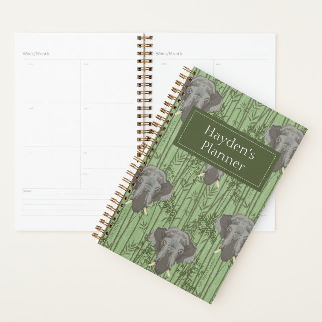 The White Lotus Majestic Elephants Pattern Planner (Display)