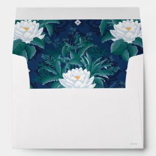 The White Lotus Midnight Lotus Pattern Envelope