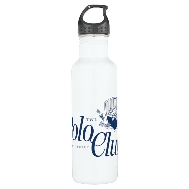 The White Lotus Polo Club 710 Ml Water Bottle (Front)