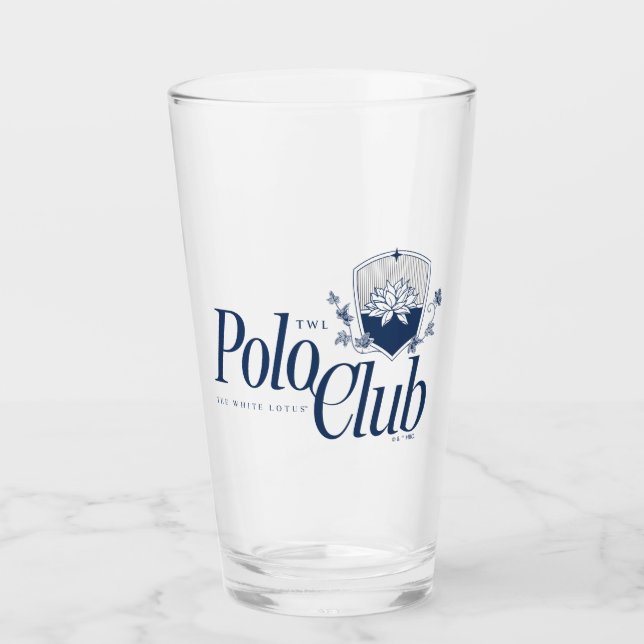 The White Lotus Polo Club Glass (Front)
