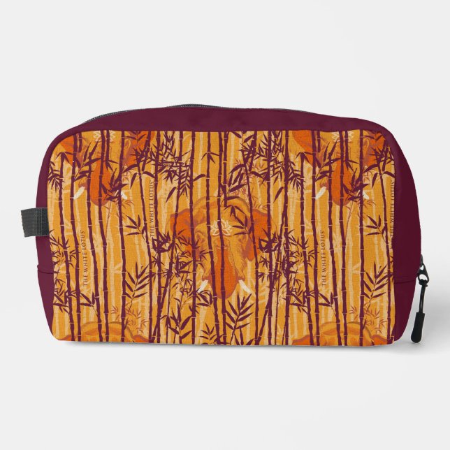 The White Lotus Sunset Safari Pattern Dopp Kit (Front)
