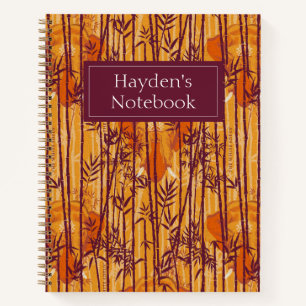 The White Lotus Sunset Safari Pattern Notebook