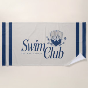 The White Lotus Swim Club Beach Towel