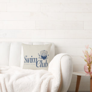 The White Lotus Swim Club Cushion