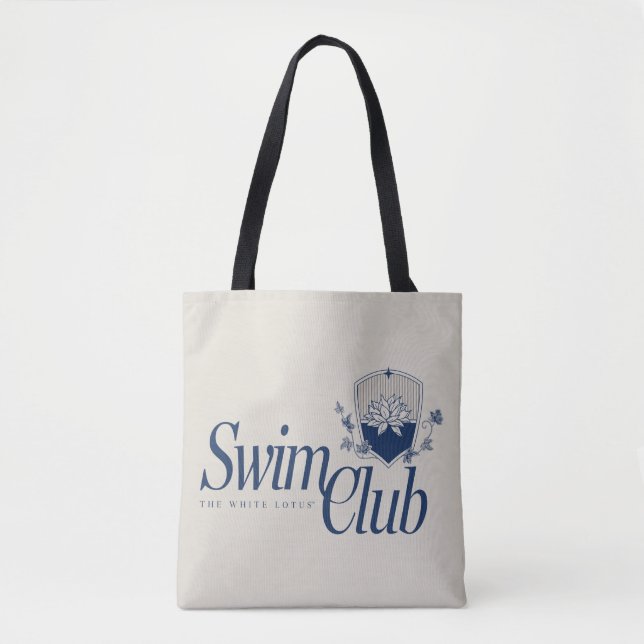 The White Lotus Swim Club Tote Bag (Front)