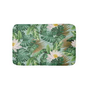 The White Lotus Tropical Canopy Pattern Bath Mat