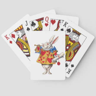 The White Rabbit From Alice in Wonderland Playing Cards