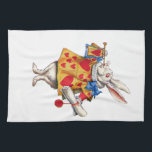 The White Rabbit From Alice in Wonderland Tea Towel<br><div class="desc">The White Rabbit From Alice in Wonderland</div>
