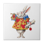 The White Rabbit From Alice in Wonderland Tile<br><div class="desc">The White Rabbit From Alice in Wonderland</div>