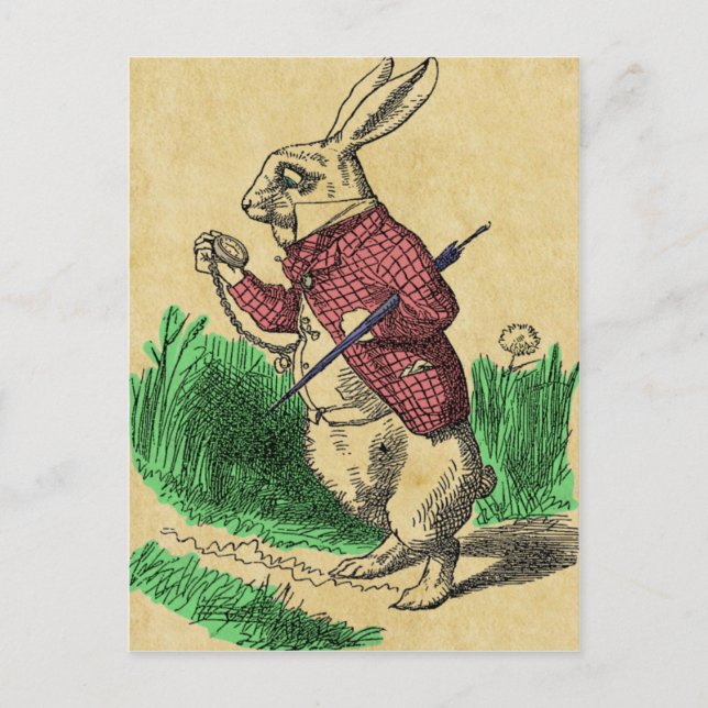 The White Rabbit Postcard (Front)