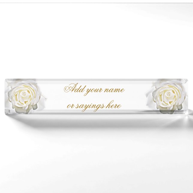The White Rose_ Nameplate (Front)