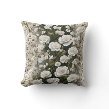 The White Soft Floral Pattern Design