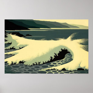 The White Wave - 1994; United States Eyvind Earle Poster