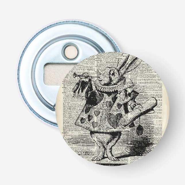 The Whitte rabbit Bottle Opener (Front)