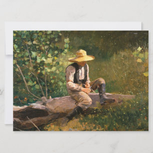 The Whittling Boy (by Winslow Homer) Card