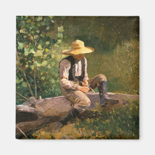 The Whittling Boy (by Winslow Homer) Magnet
