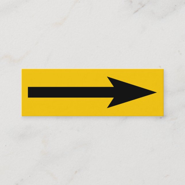 The Whole Point - Black and Amber Mini Business Card (Front)