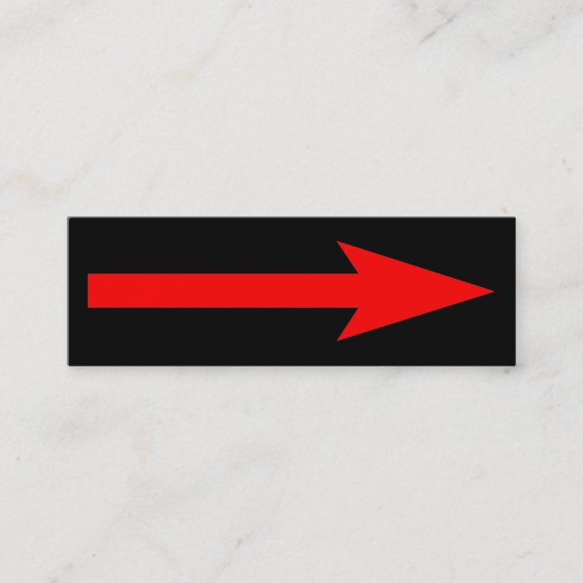 The Whole Point - Black and Red Mini Business Card (Front)