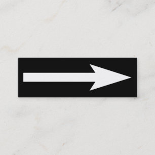 The Whole Point - Black and White Mini Business Card