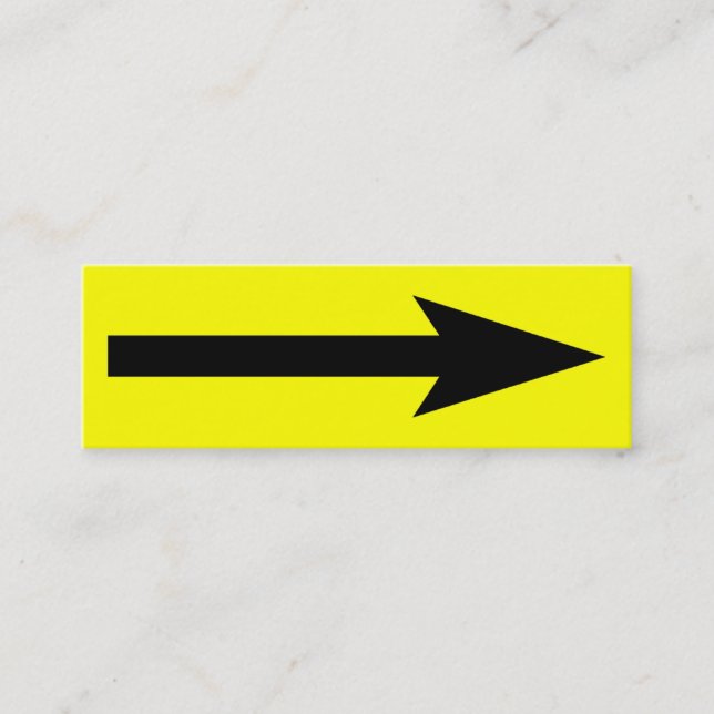 The Whole Point - Black and Yellow Mini Business Card (Front)