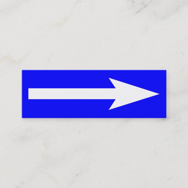 The Whole Point - Blue, White and Grey Mini Business Card (Front)