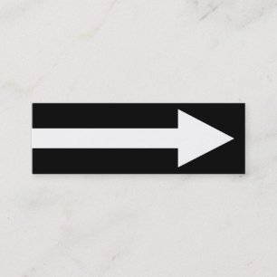 The Whole Point II - Black and White Mini Business Card