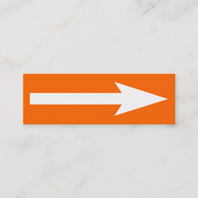 The Whole Point - Orange, White and Grey Mini Business Card (Front)