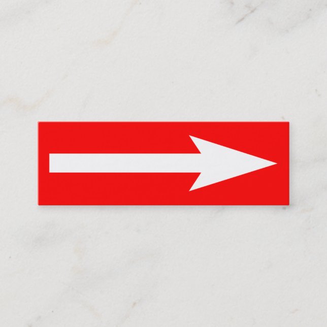 The Whole Point - Red and White Mini Business Card (Front)