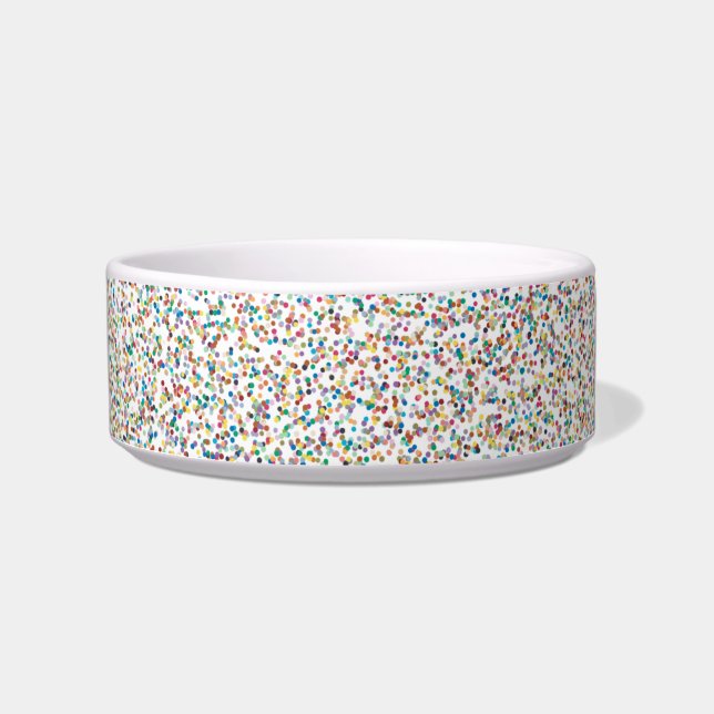 The Whole Rainbow Colourful Speckled Dots Bowl (Front)