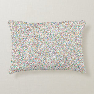 The Whole Rainbow Colourful Speckled Dots Decorative Cushion