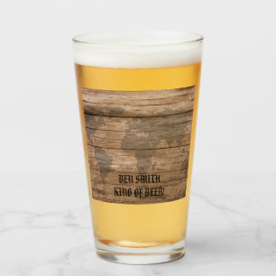The whole world on the table glass