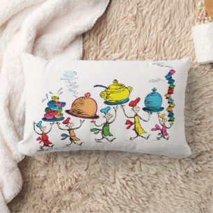 The Whos Carrying the Christmas Feast Lumbar Cushion