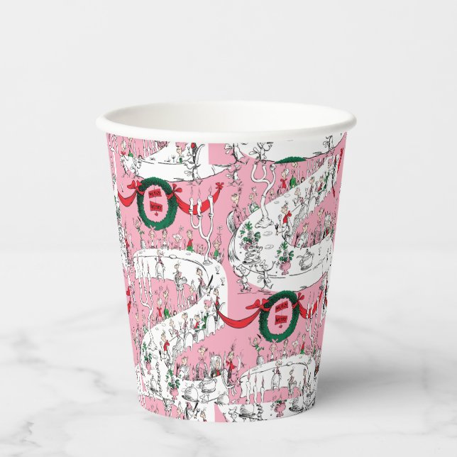 The Whos' Merry Christmas Feast Paper Cups (Front)