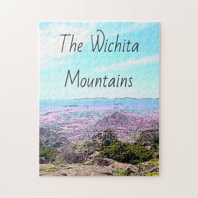 The Wichita Mountains Jigsaw Puzzle (Vertical)