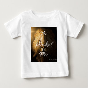The Wicked Flee Proverbs 28:1 KJV Baby T-Shirt