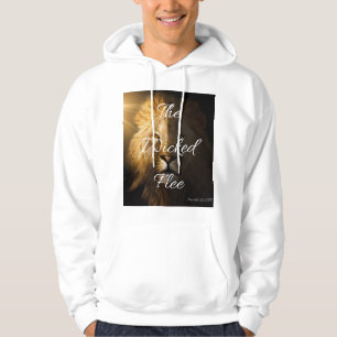 The Wicked Flee Proverbs 28:1 KJV Men's Hoodie