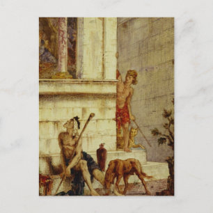 The Wicked Rich and the Poor Lazarus Postcard