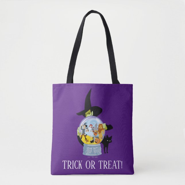 The Wicked Witch Crystal Ball Halloween Tote Bag (Front)